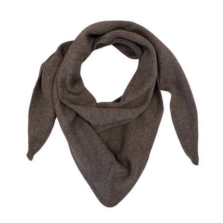 Strikket Tørklæde - Hazel Brown Melange