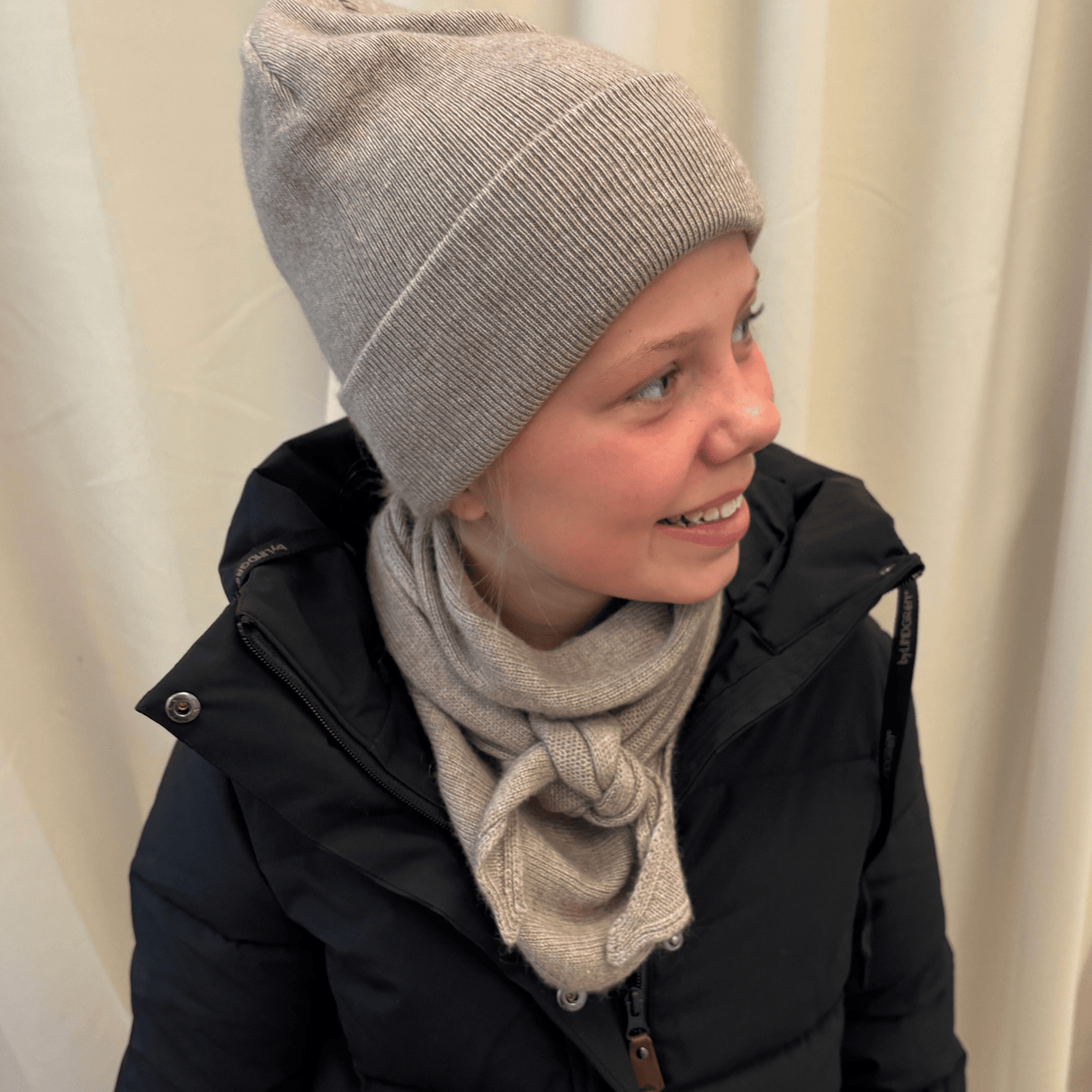 Strikket Tørklæde - Truffle Beige Melange