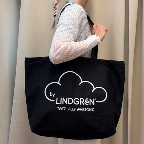 The Everyday Tote - Black With White