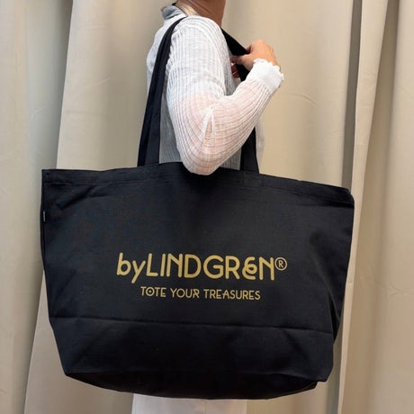 The Everything Tote - Black With Gold