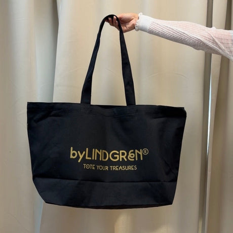 The Everything Tote - Black With Gold