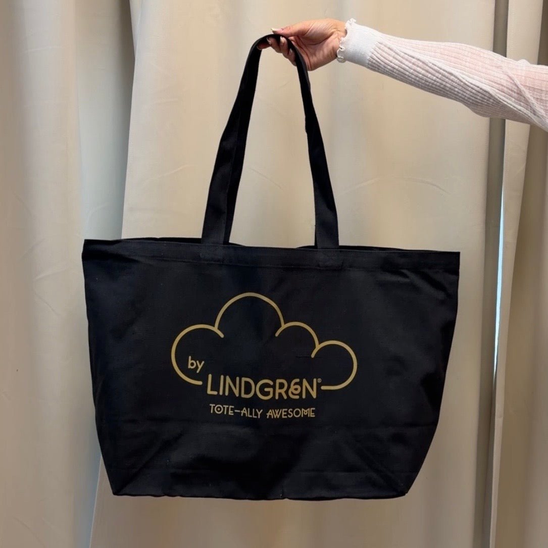 The Everything Tote - Black With Gold