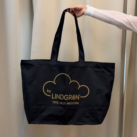 The Everything Tote - Black With Gold