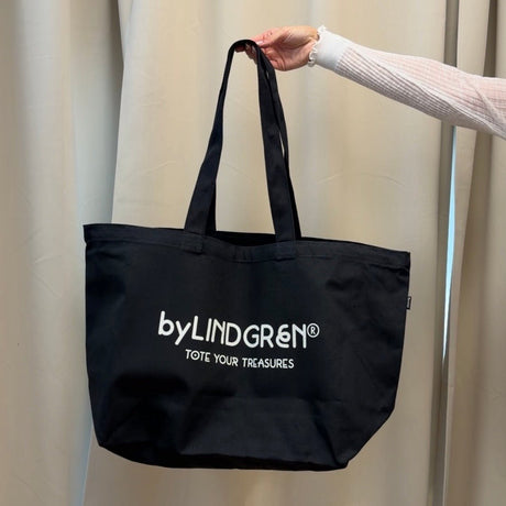 The Everything Tote - Black With White
