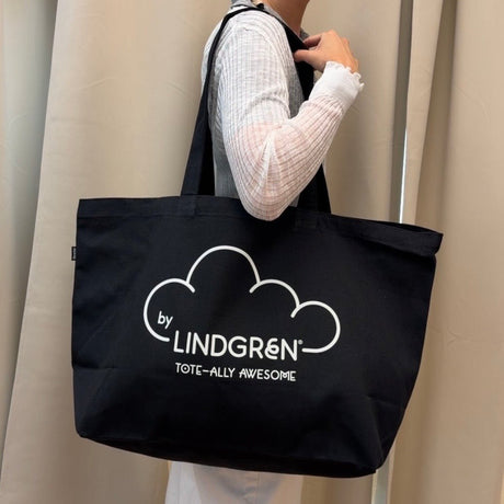 The Everything Tote - Black With White