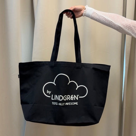 The Everything Tote - Black With White