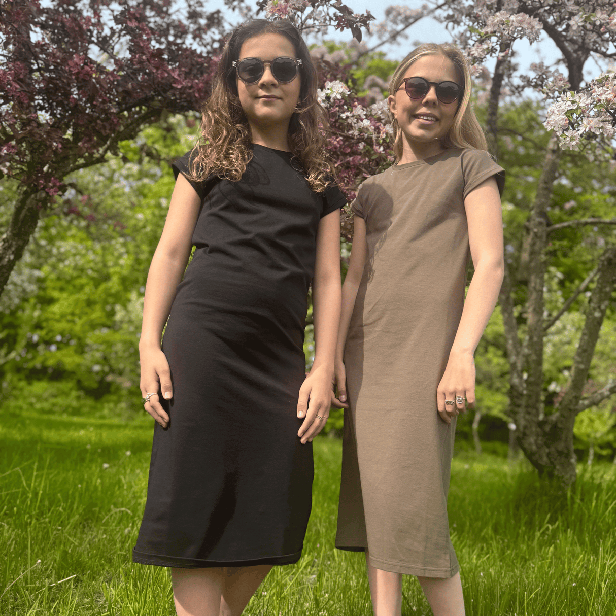 Thilde T-Shirt Kjole - Old Brown