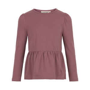 Tora Peplum Bluse - Vintage Rose