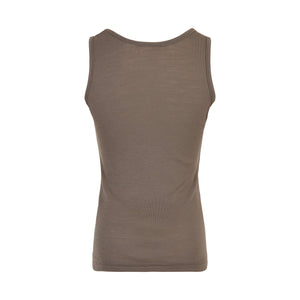 Vigdis Wool Tank Top - Brown Melange