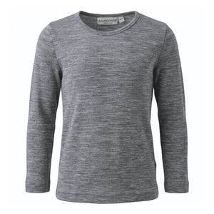Vilja Wool Tee - Grey Melange