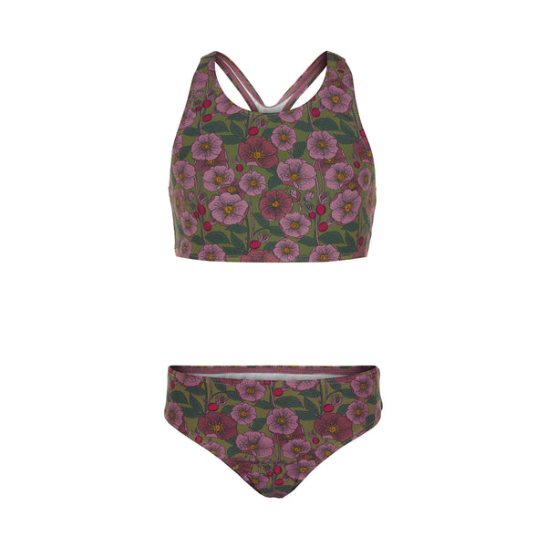 byLINDGREN Aldis Bikini UV50+ Swim Wear UV50+ Eucalyptus Rosehip Flower AOP