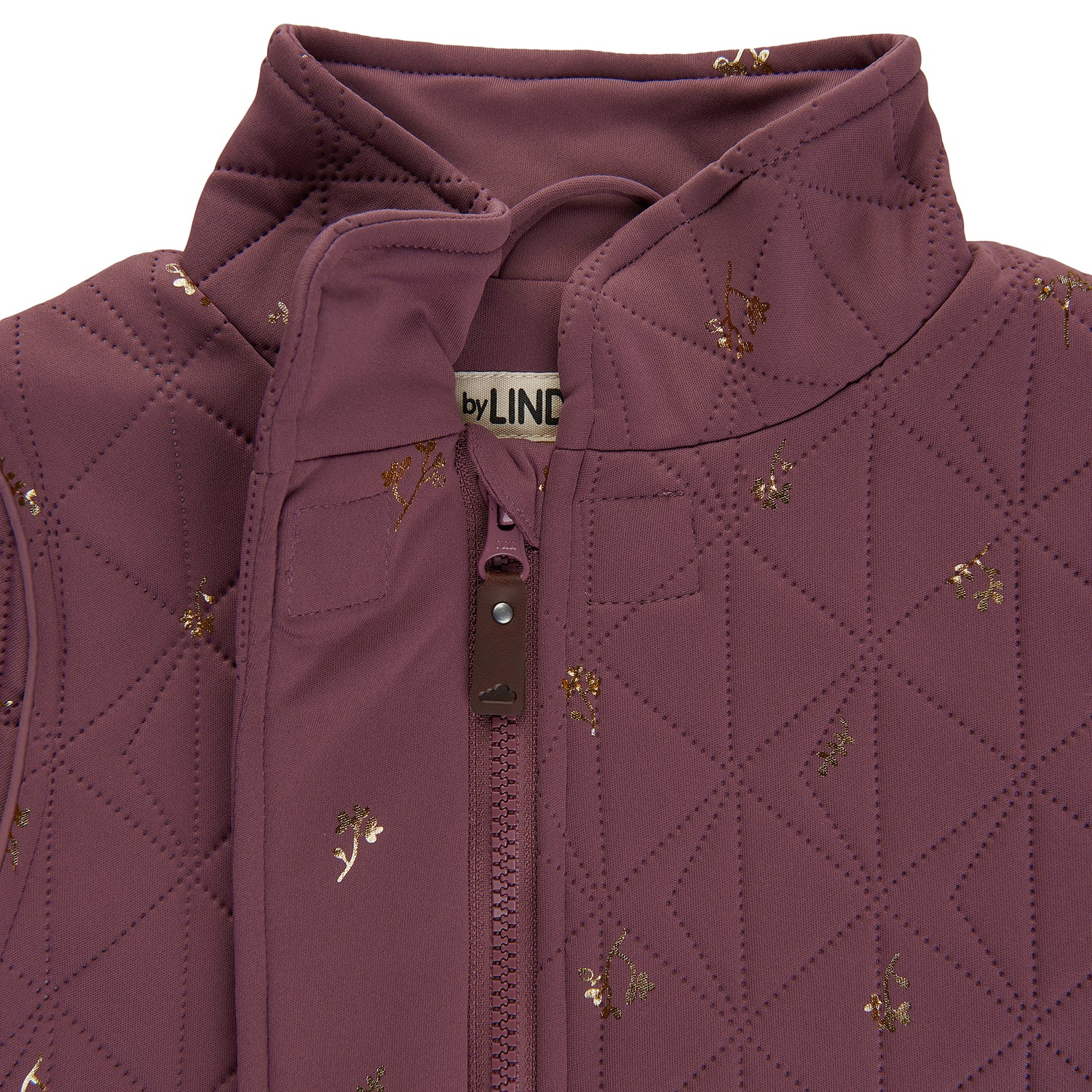 byLINDGREN Alma Termojakke Thermo Wear Violet Flower w. Rose Gold AOP
