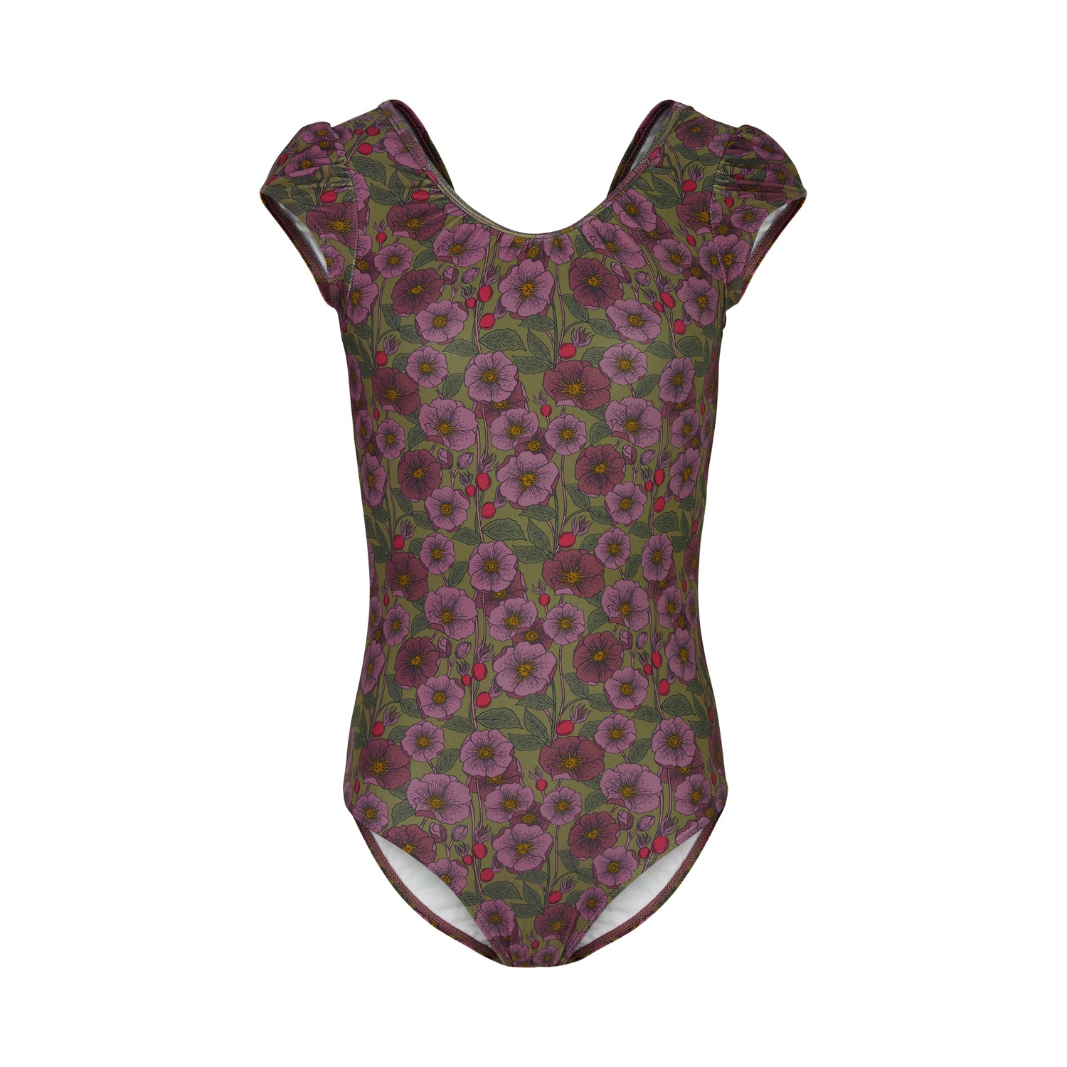 byLINDGREN Astrid Badedragt UV50+ Swim Wear UV50+ Eucalyptus Rosehip Flower AOP