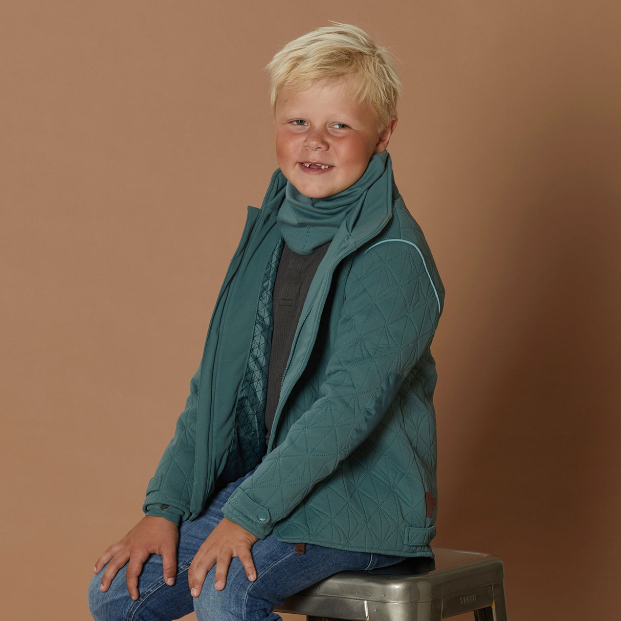byLINDGREN Lille Leif Termojakke - Ocean Blue Thermo Wear Ocean Blue