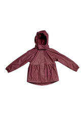 Gunhild PU Fleece Regnsæt m/Selebukser - Dark Blush AOP