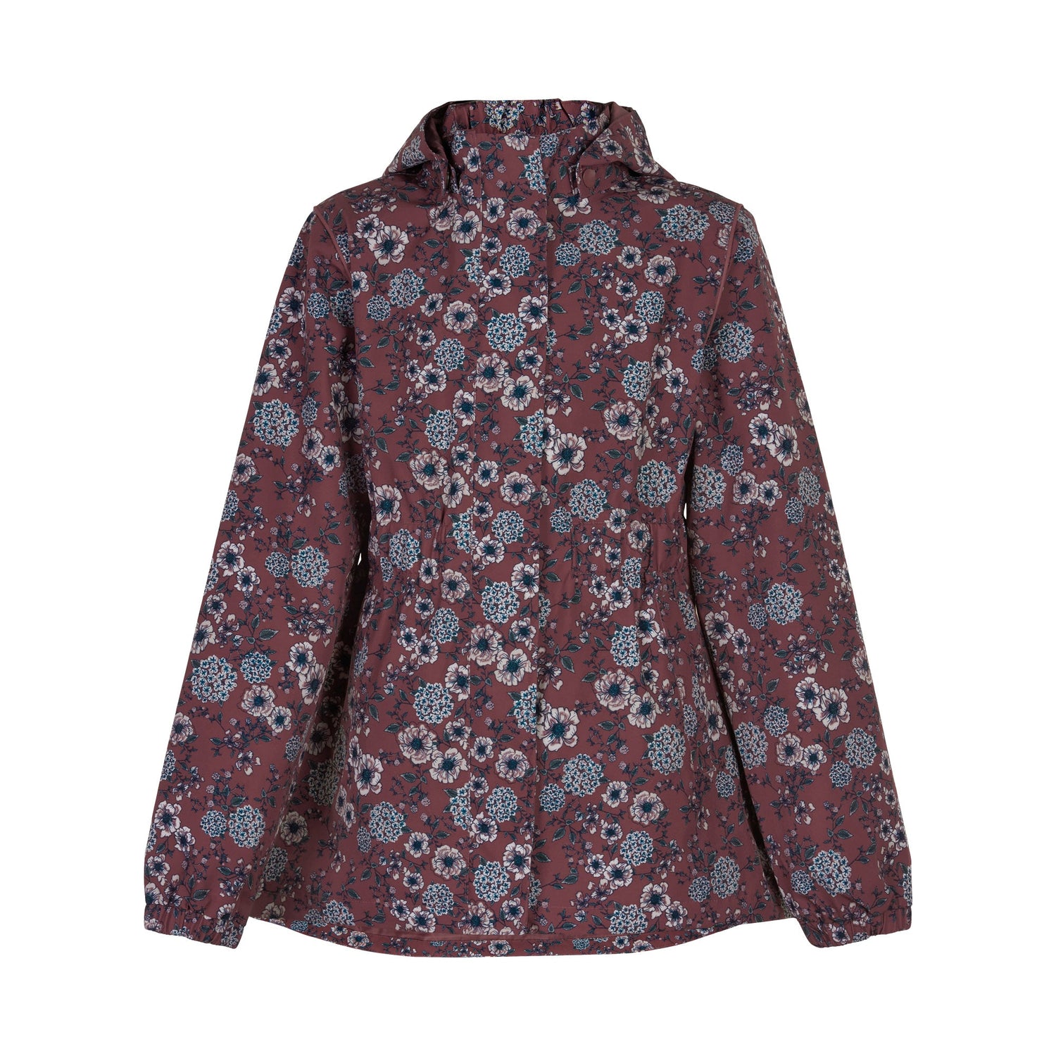 Lille Rigmor Forårs- og Regnjakke - Winter Rose Hortensia AOP