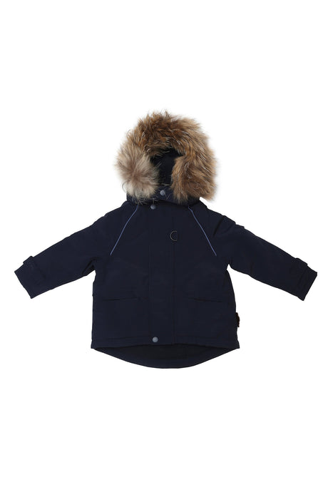 Vale Winter Jacket w. fur - Night Blue